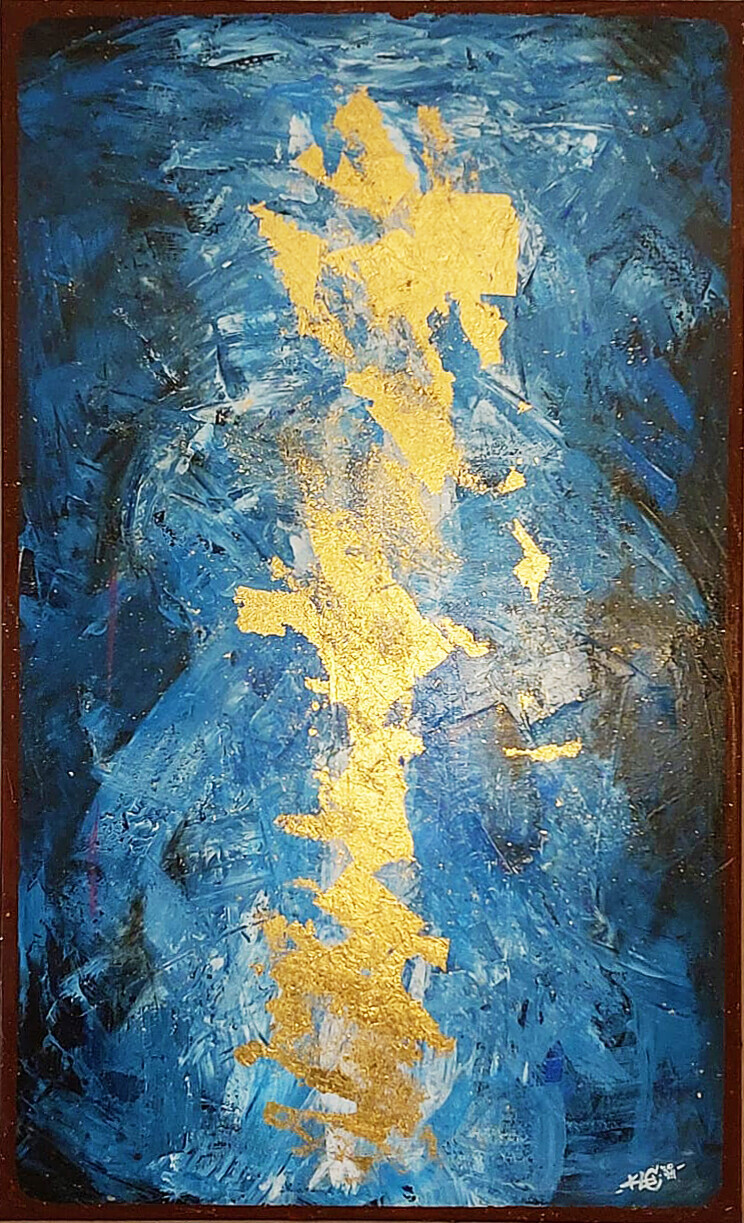 Painting GoldenBlue No.240426