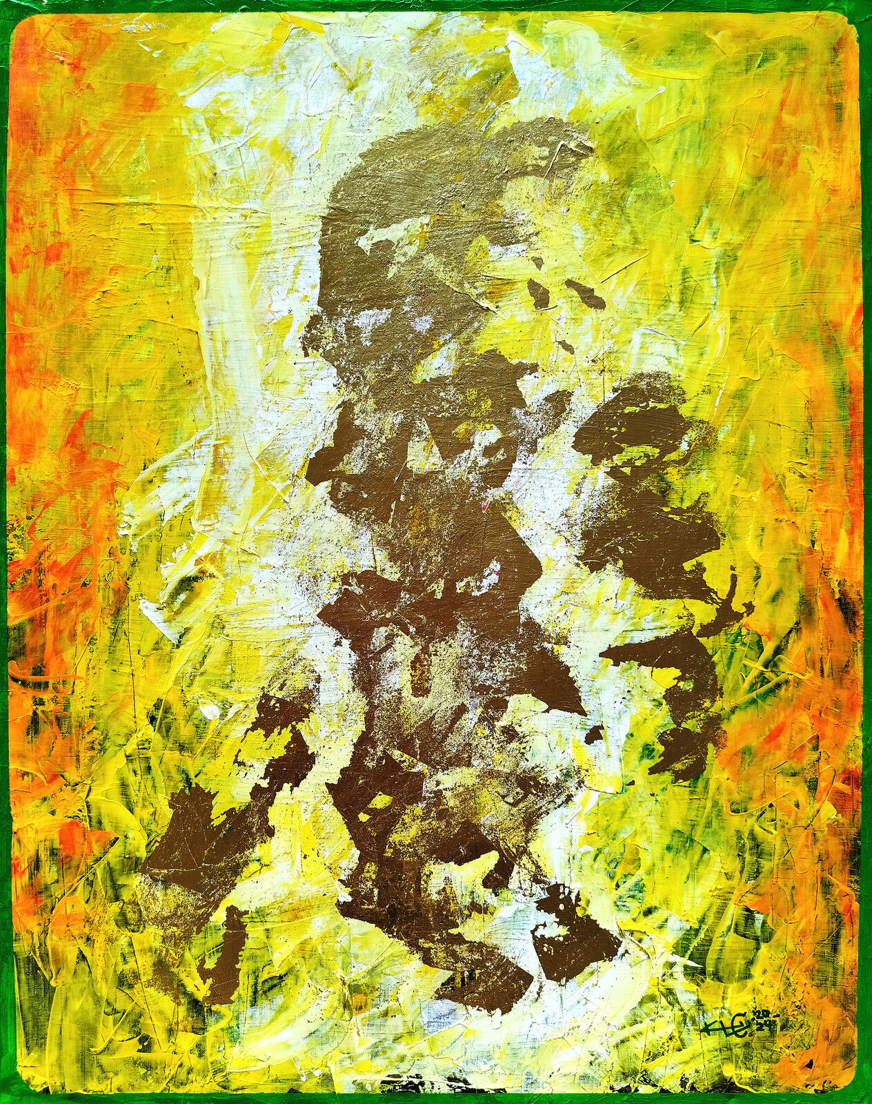 Painting GoldenYellow No.2404